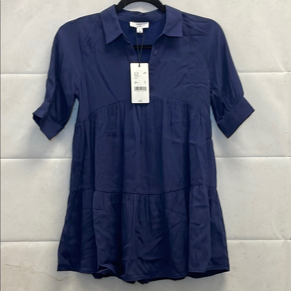 A Loves A, Girls Indigo, 3/4 Sleeve Tiered Casual Dress (M)